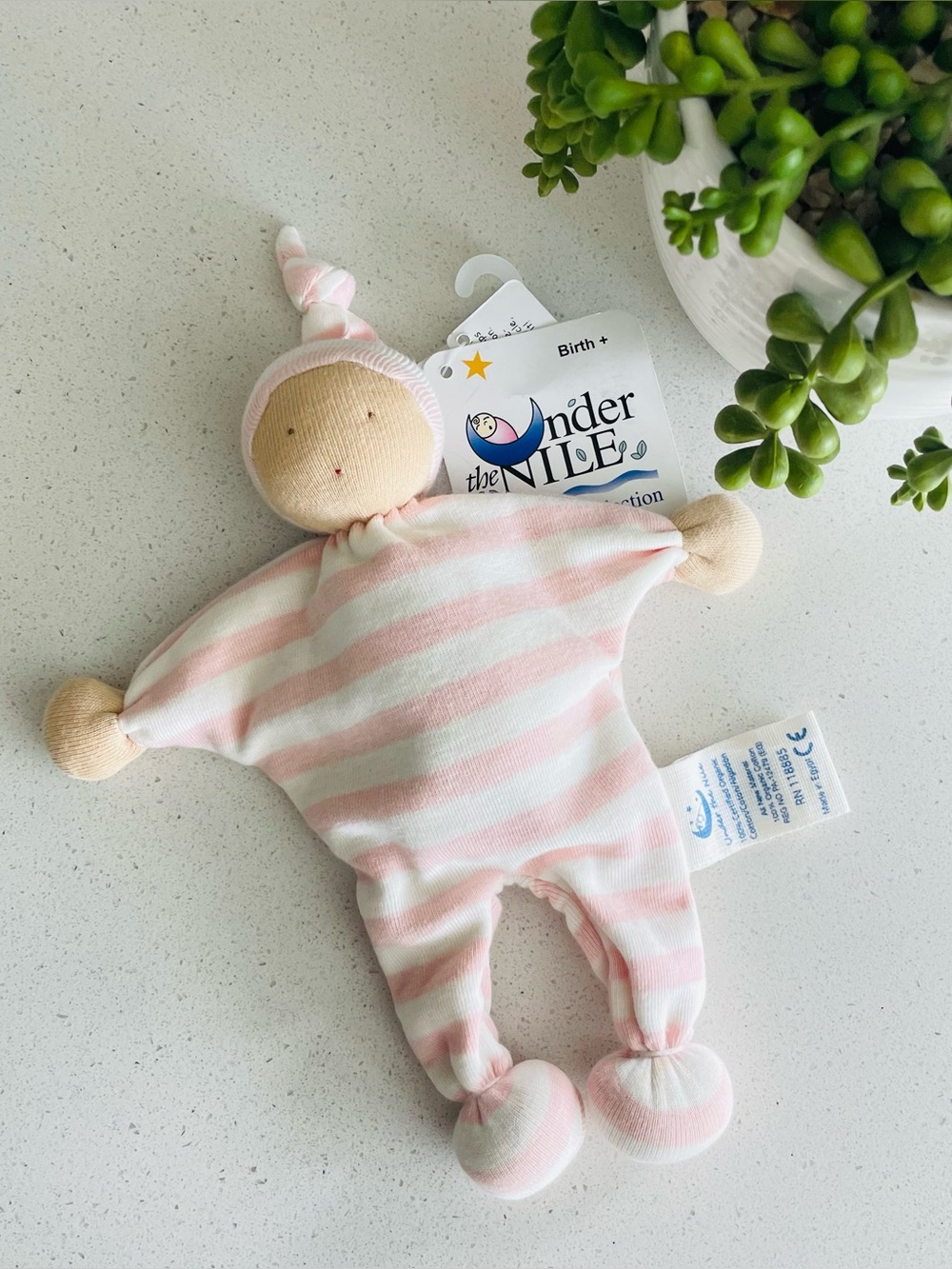 NWT Under The Nile l Baby Buddy Lovey Doll